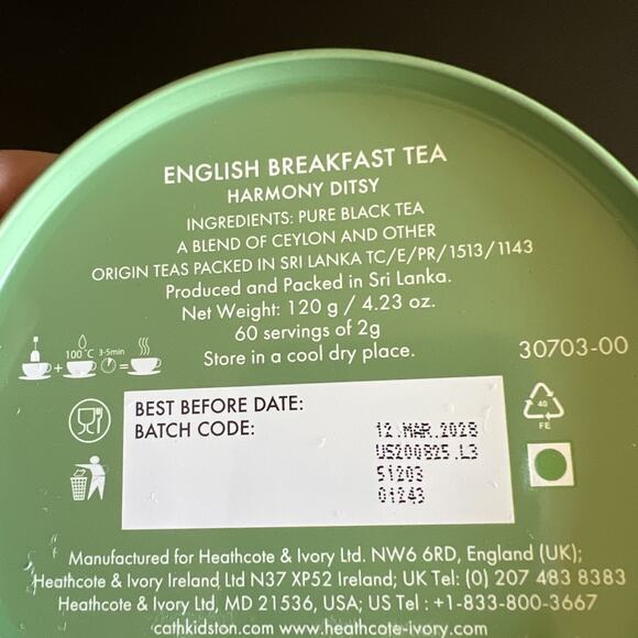 Cath Kidston English Breakfast Tea Harmony Ditsy Floral Tin Cottagecore English - Picture 4 of 5